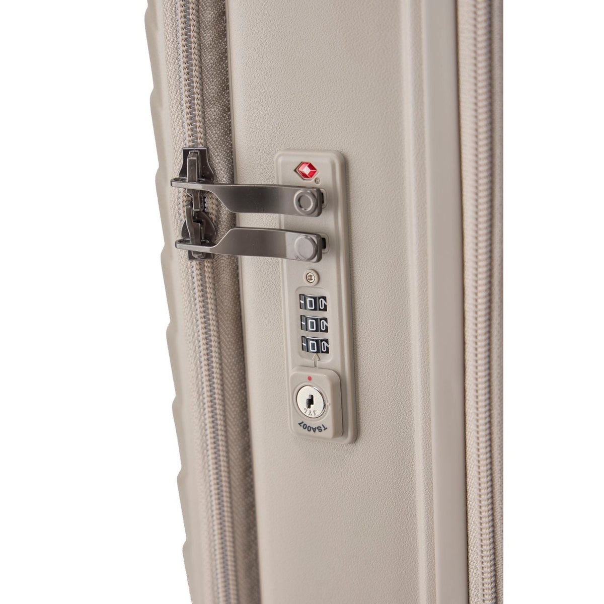 CROSSING INVI 20" Carry On Expandable Luggage With Front & Middle Access - Taupe