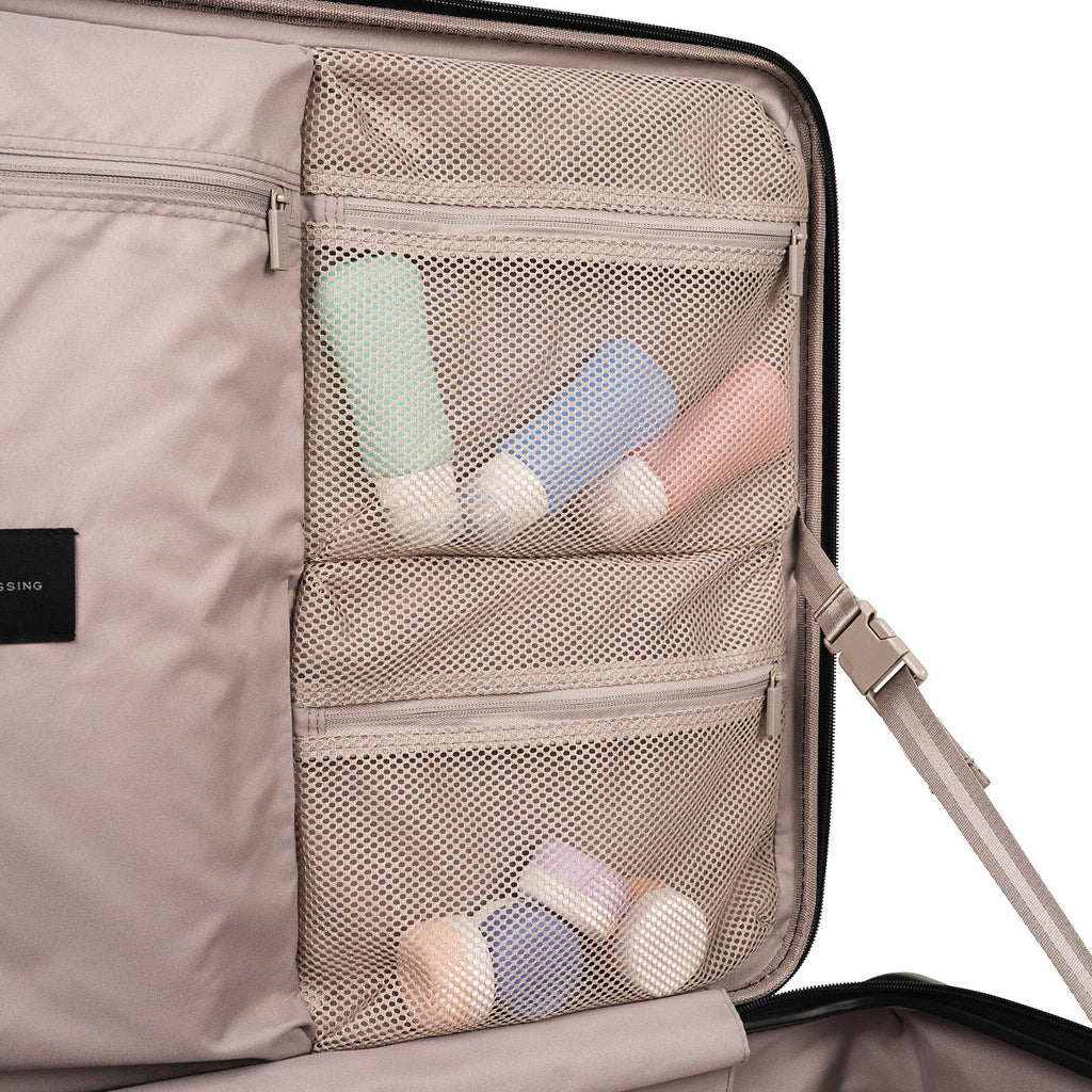 CROSSING INVI 30" Large Expandable Luggage With Front & Middle Access - Taupe
