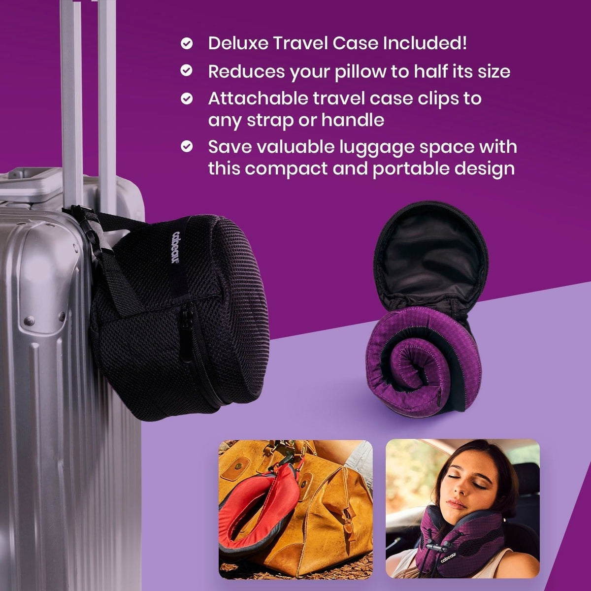 Cabeau Evolution Cool Travel Neck Pillow - Purple