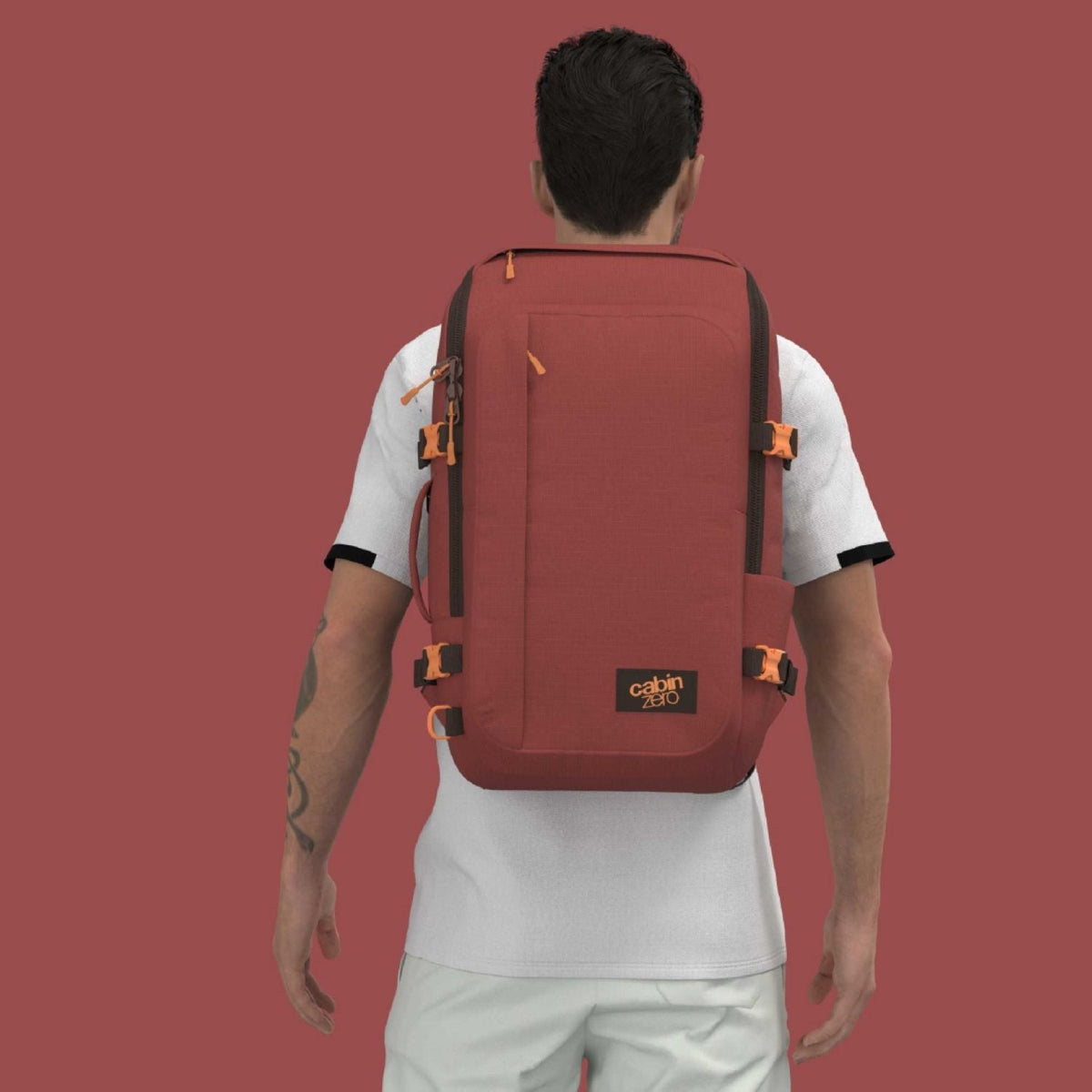 Cabinzero Adventure Cabin Backpack 32L (Sangria Red)