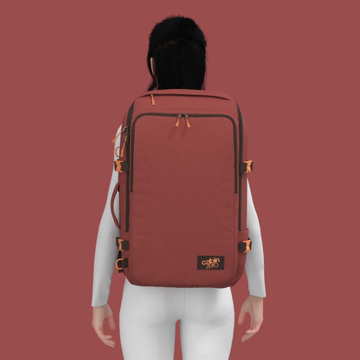 Cabinzero Adventure Pro Cabin Backpack 42L (Sangria Red)