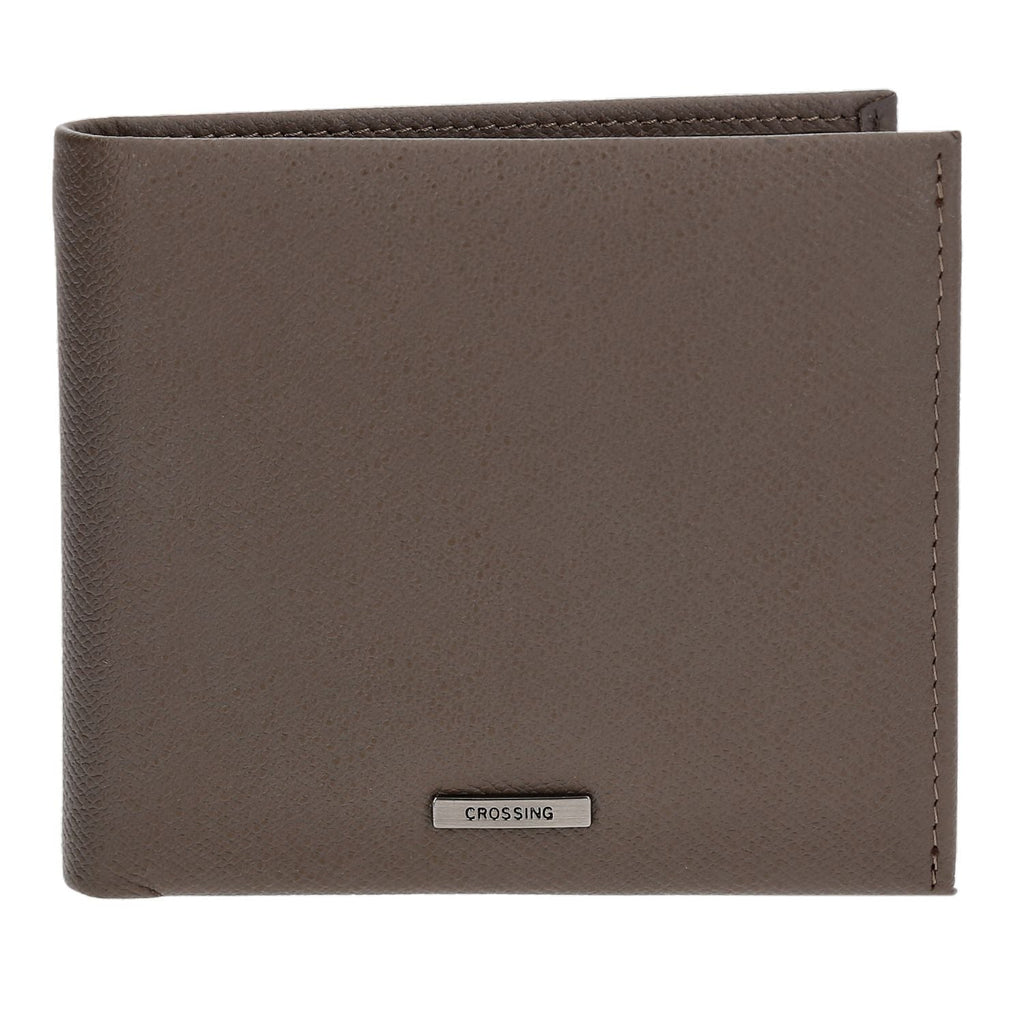 Crossing Elite Bi-fold Leather Wallet [18 Card Slots] RFID - Dark Khaki