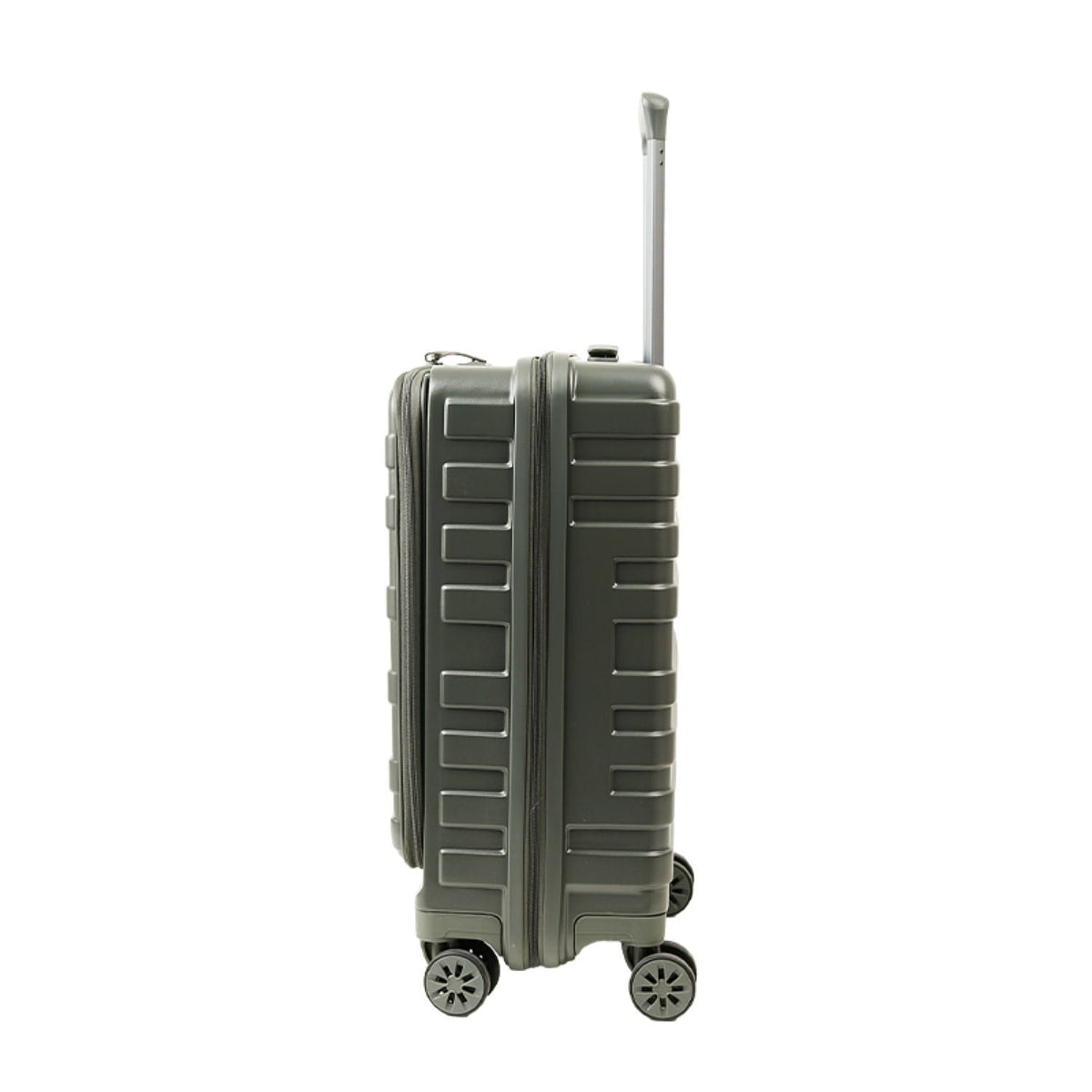 Crossing Groov Pc Trunk 20" Carry On Luggage With Front Access Opening - Army Green