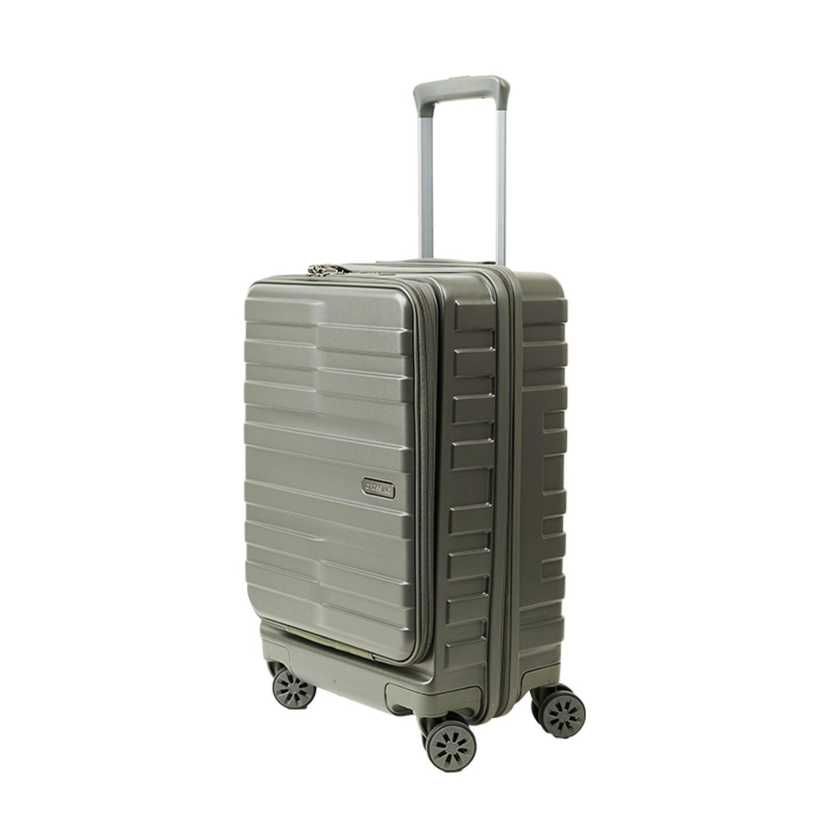 Crossing Groov Pc Trunk 20" Carry On Luggage With Front Access Opening - Army Green