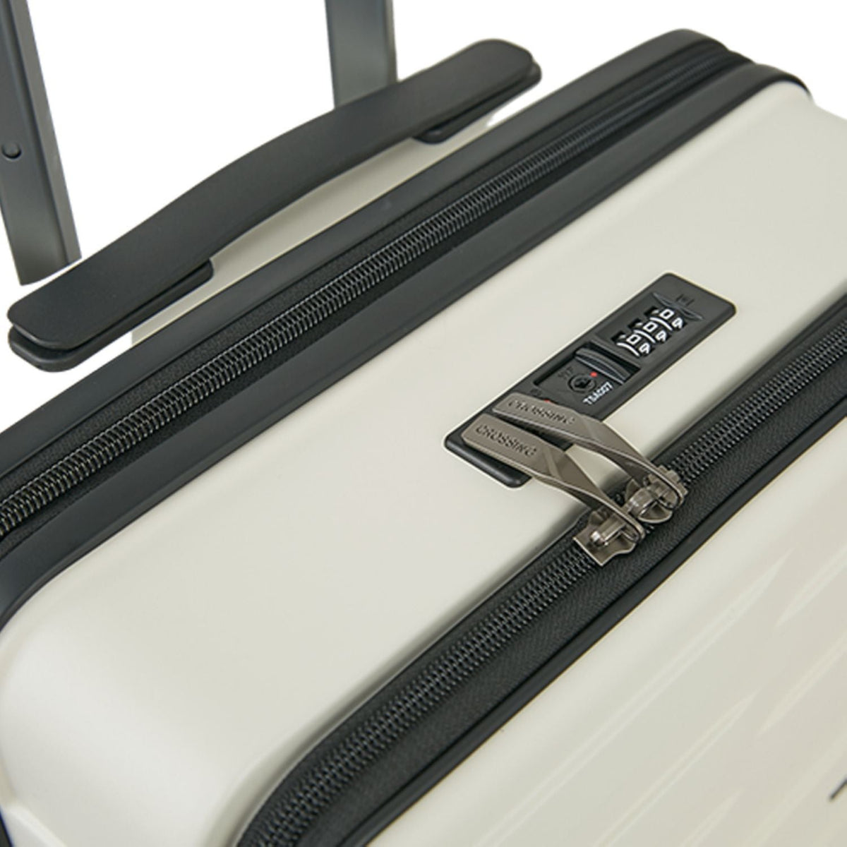 Crossing Groov Pc Trunk 24" Medium Luggage With Front Access Opening - White