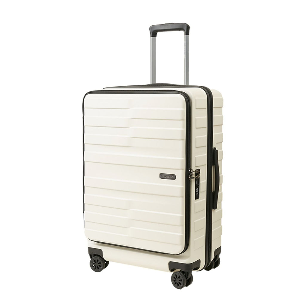 Crossing Groov Pc Trunk 24" Medium Luggage With Front Access Opening - White