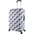Crossing Luggage Cover Medium - Geometric Cubes Pattern (23"-25")