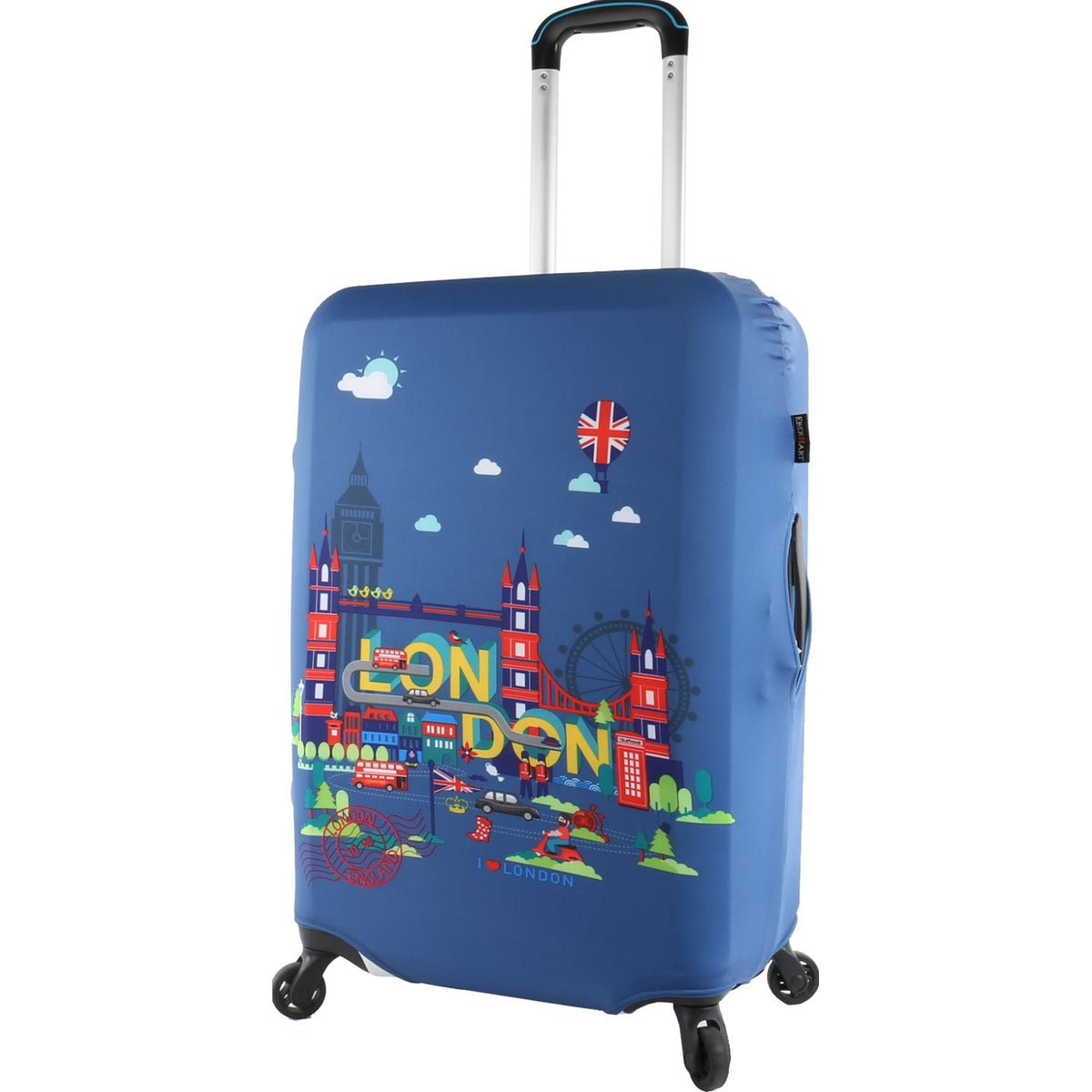 Crossing Luggage Cover Medium - London (23"-25")
