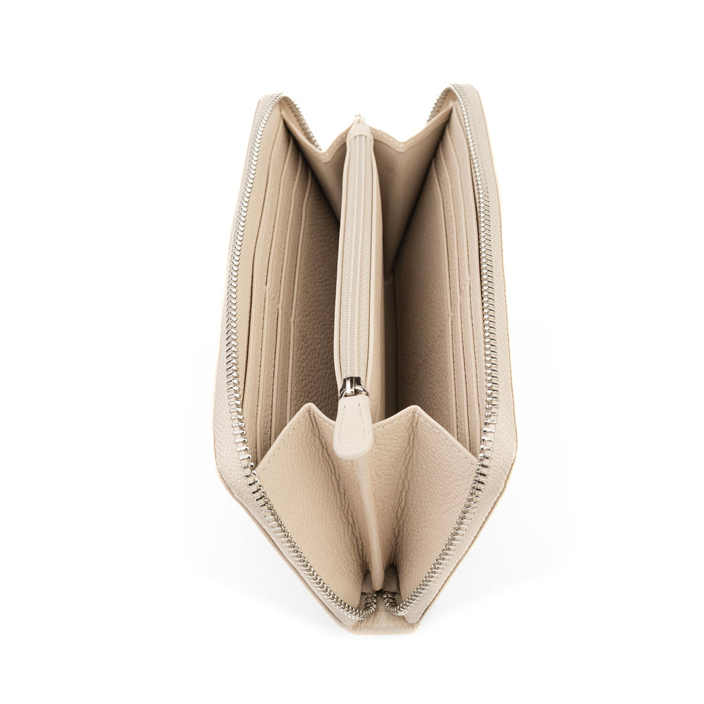 Crossing Milano Long Zip Wallet RFID - New Sand