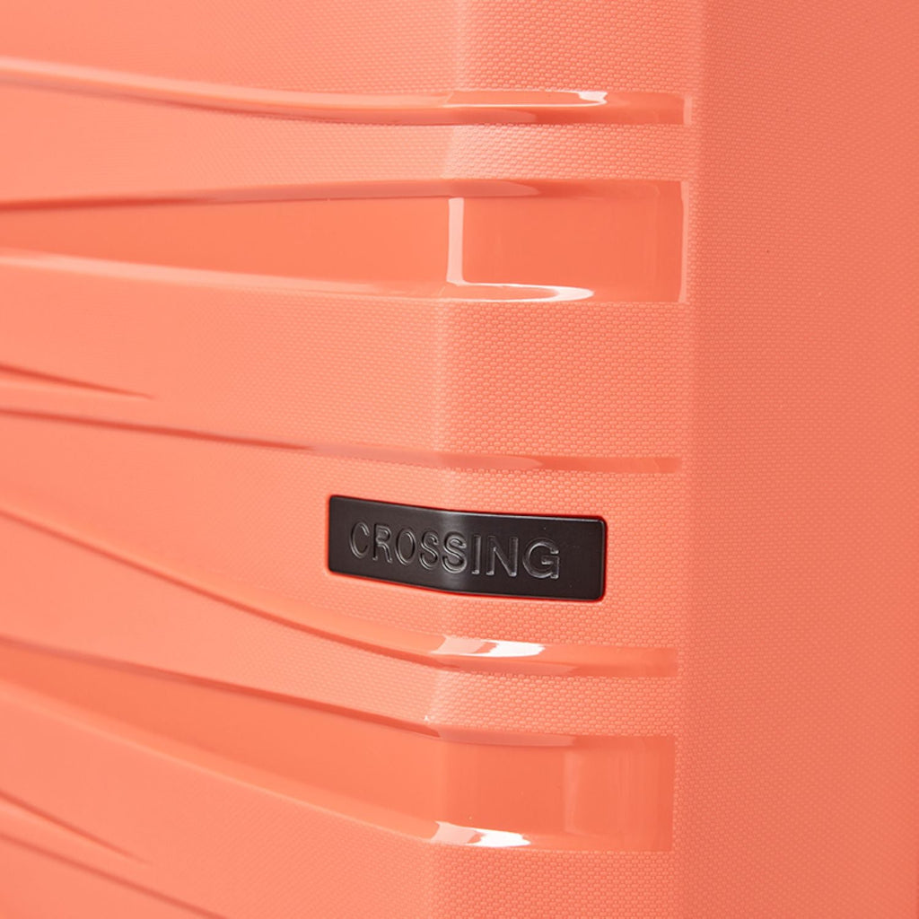 Crossing Supra Polypropylene Expandable 20" Carry On Luggage Spinner - Tangerine Red