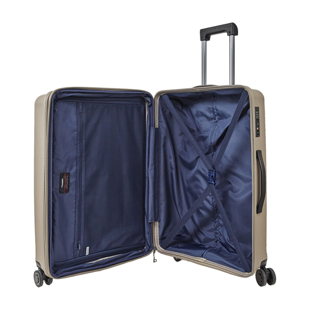 Crossing Supra Polypropylene Expandable 24" Medium Luggage Spinner - Taupe
