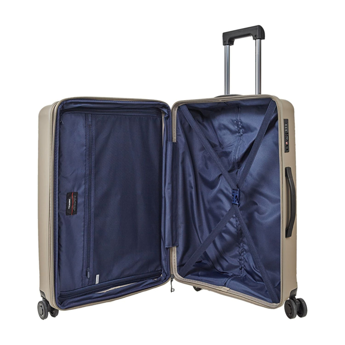 Crossing Supra Polypropylene Expandable 24" Medium Luggage Spinner - Taupe