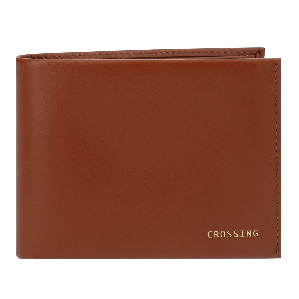 Crossing Sydney Slim Leather Wallet With Coin Pocket [5 Card Slots] Rfid - Gingerbread
