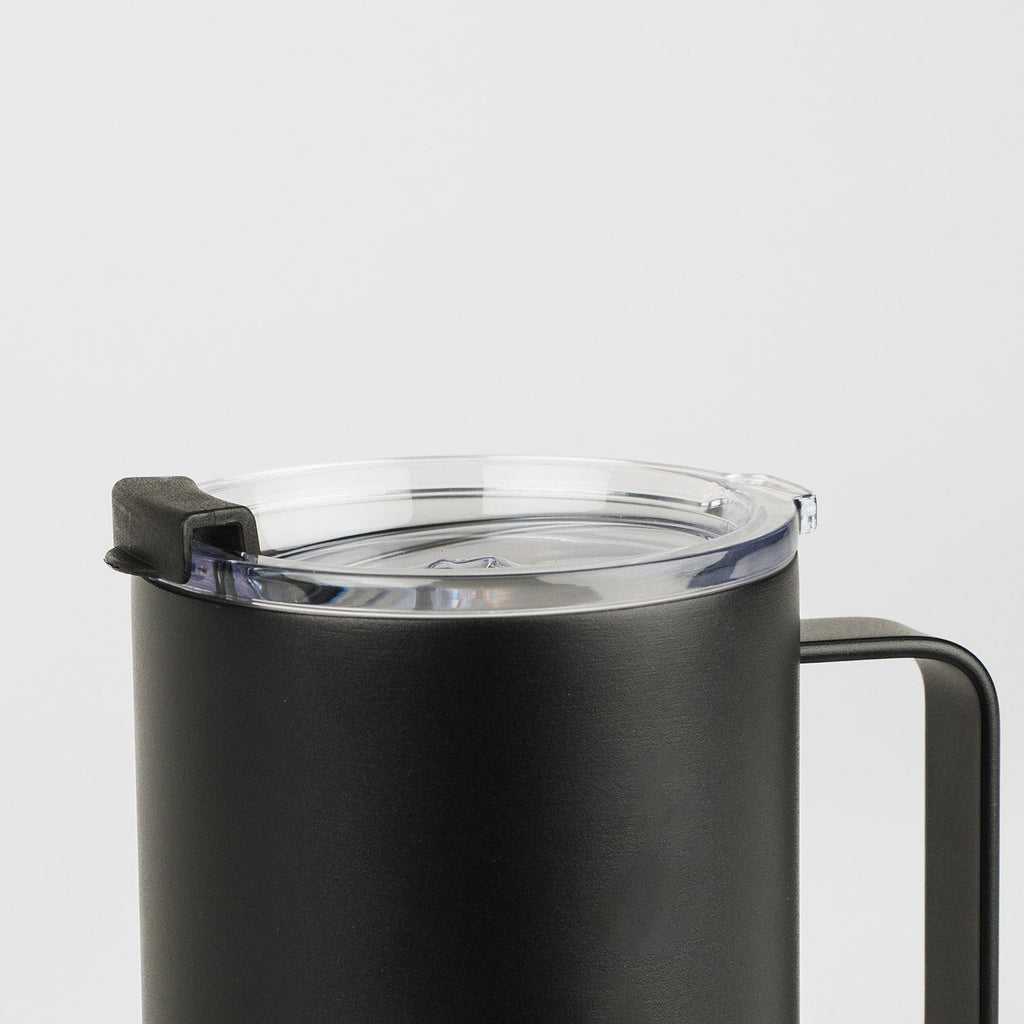 Crossing Neo Insulated S/S Ceramic Mug W Handle And Lid 420ml - Ebony