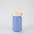 Crossing Urban Ceramic S/S Insulated Flat Cap Bottle With Handle 400ml - Heirloom Blue Cotton (Mix)