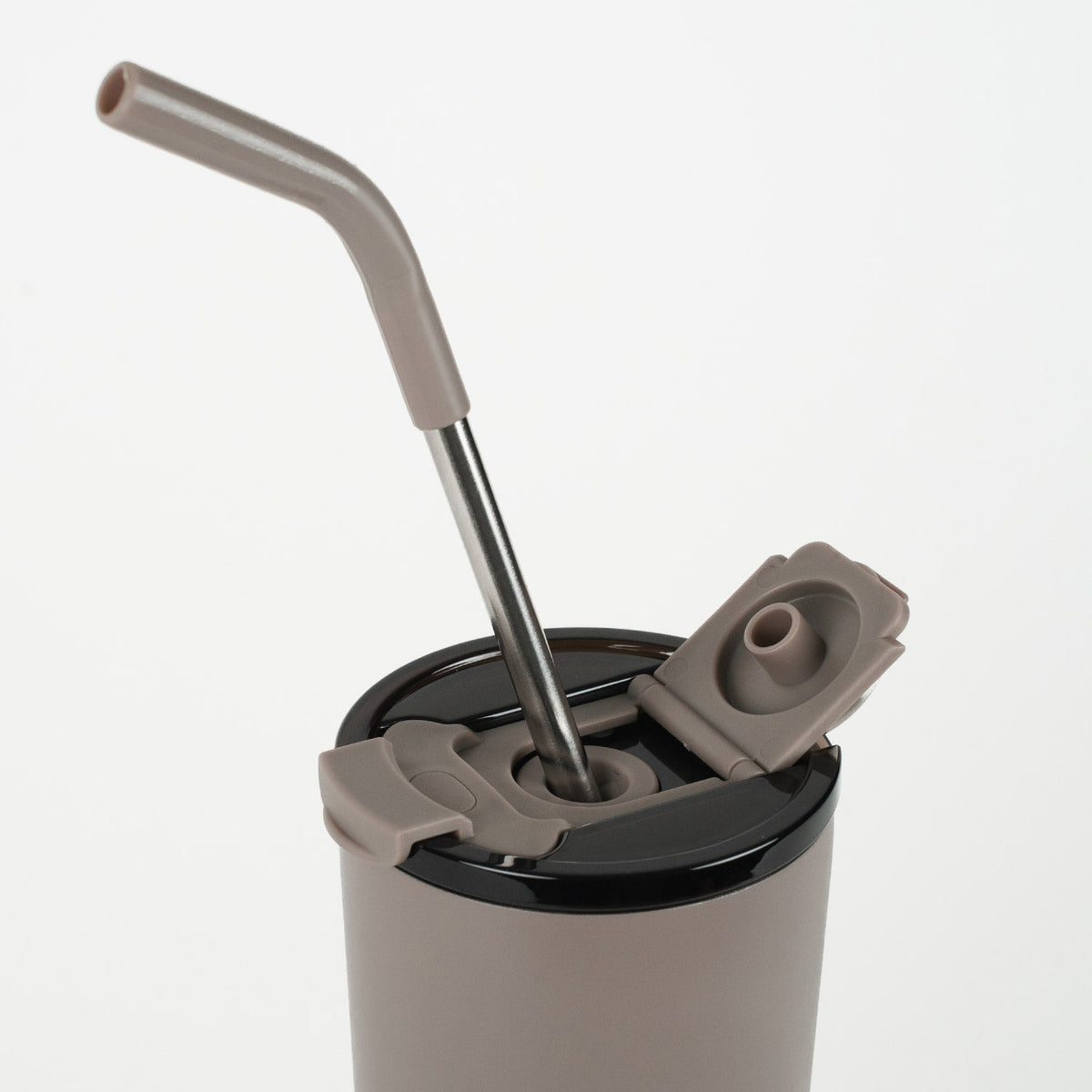 Crossing Volt Insulated Stainless Steel Straw Tumbler 710ML - Latte