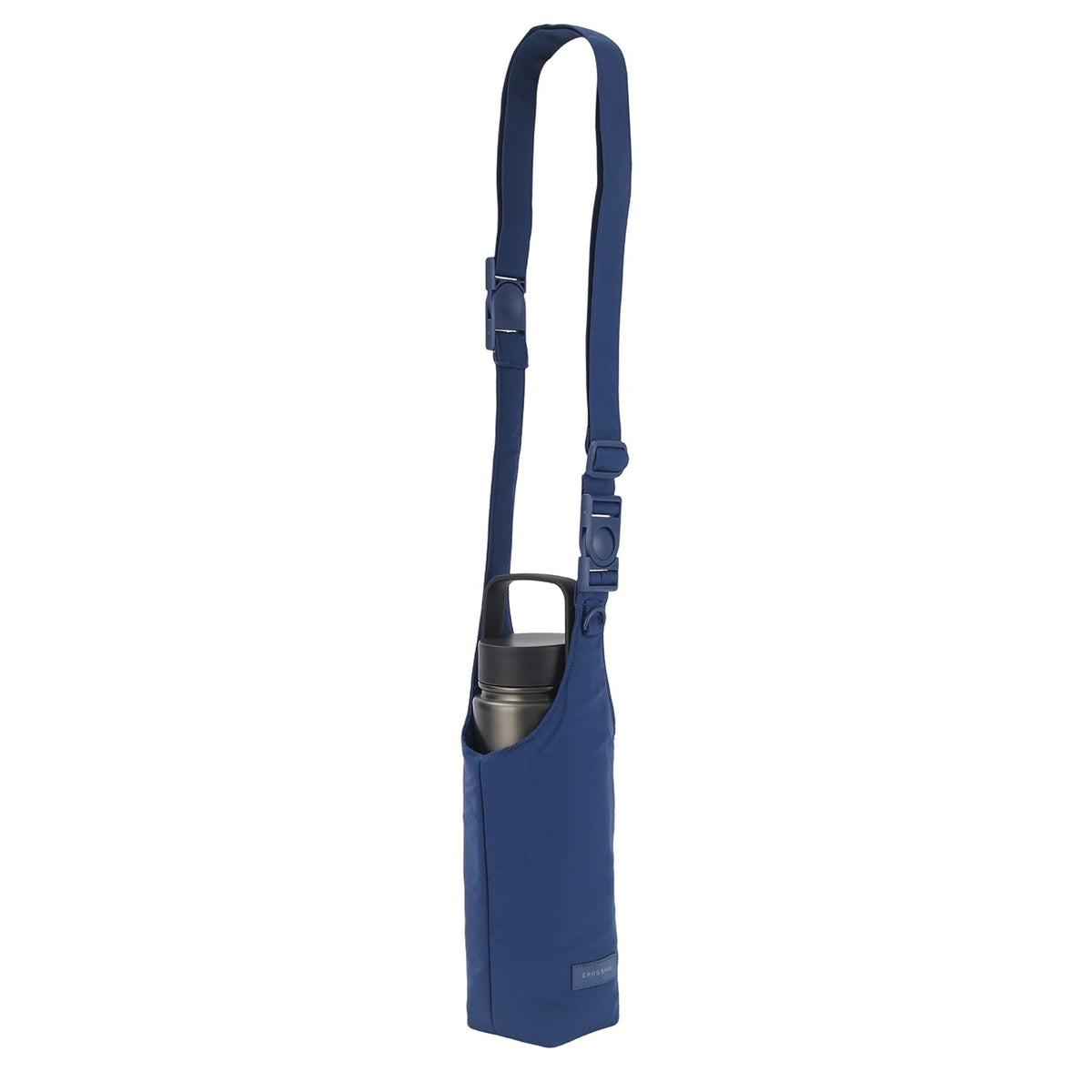 Crossing Waterproof Checked Nylon Dual Carry Water Bottle Bag - Light Blue