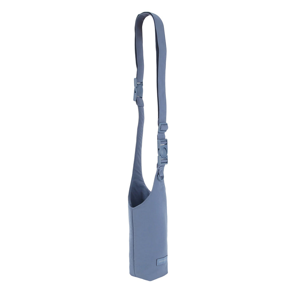 Crossing Waterproof Checked Nylon Dual Carry Water Bottle Bag - Smoke Blue