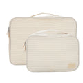 Crossing Waterproof Rayon Checked Packing Cube Set (2-Piece Set) - Beige