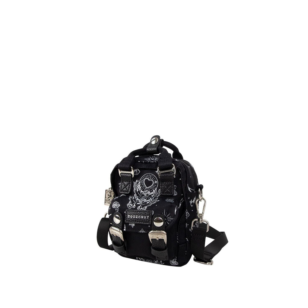 Doughnut Macaroon Tiny The Mystic Club II Series Crossbody Bag - Black