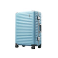 Echolac Celestra Aluminium Frame 20" Carry On Luggage with Silent Spinner Wheels (Slate Blue)