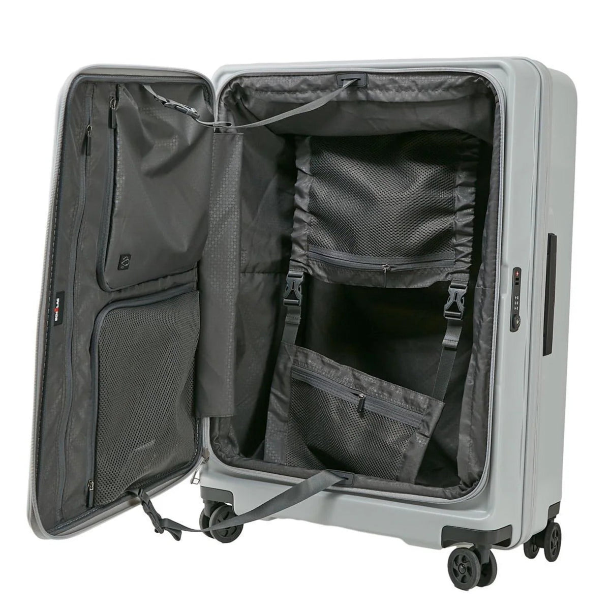 Echolac Square FX 24" Medium Expandable Luggage (Grey)