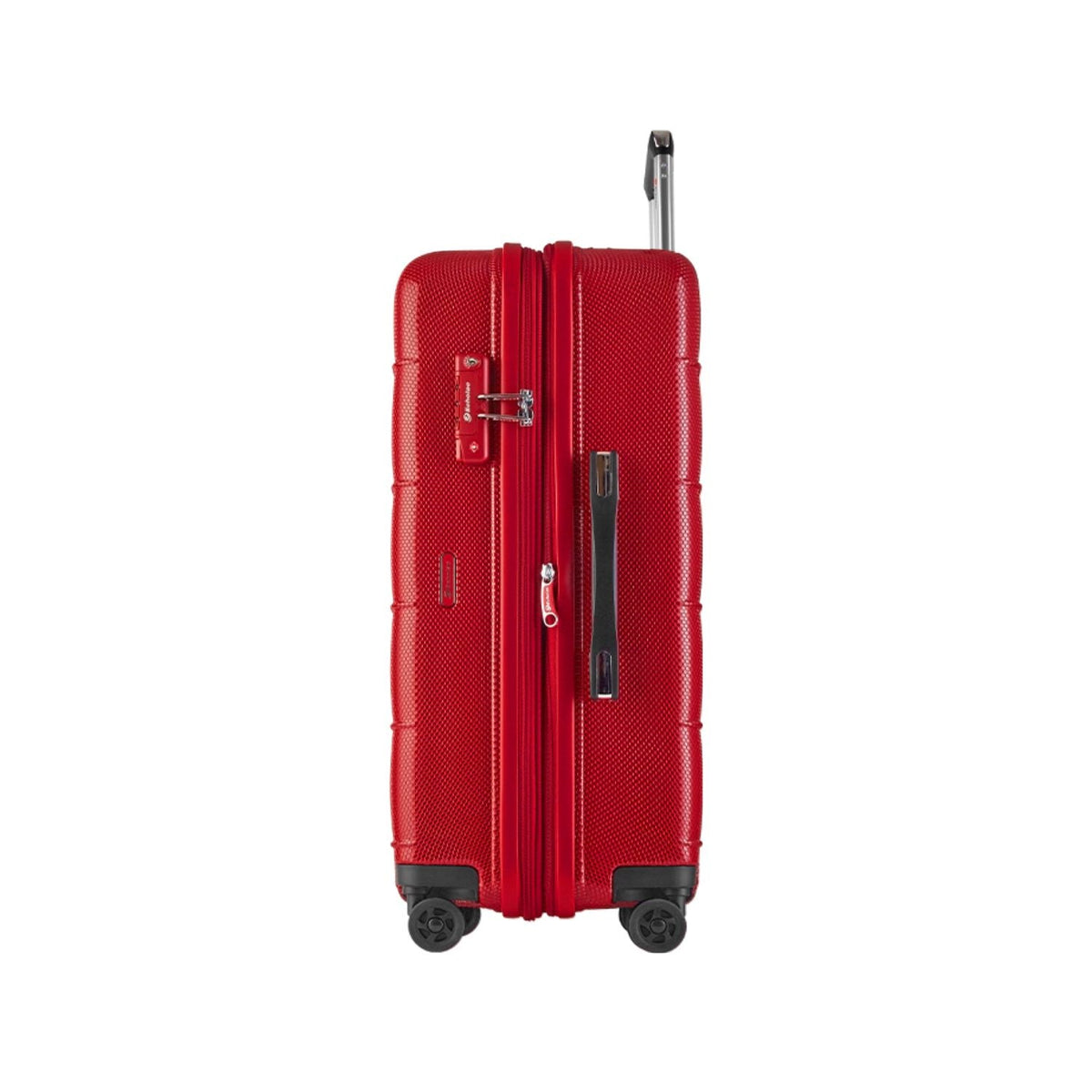 Echolac Square Pro 28" Upright Large Luggage with Super Silent Spinner Wheels - Red