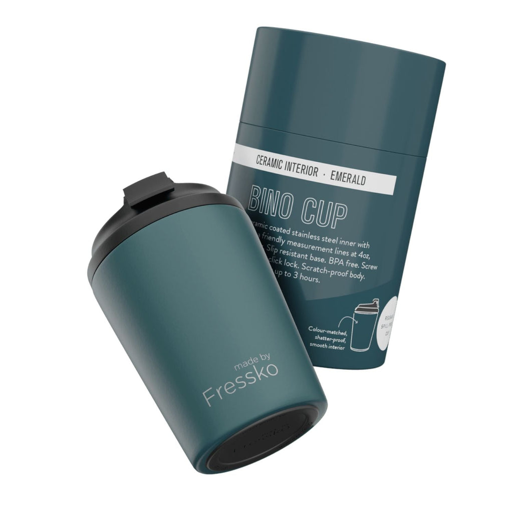 Made By Fressko Bino 8oz Insulated Ceramic Cup - Emerald