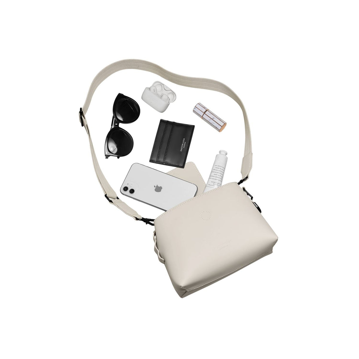 Gaston Luga Splashini Crossbody Bag - Cloud Cream
