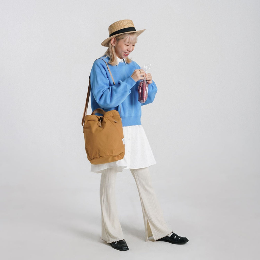 Hellolulu Cowan 2 Sided Bucket Bag (Toffee)
