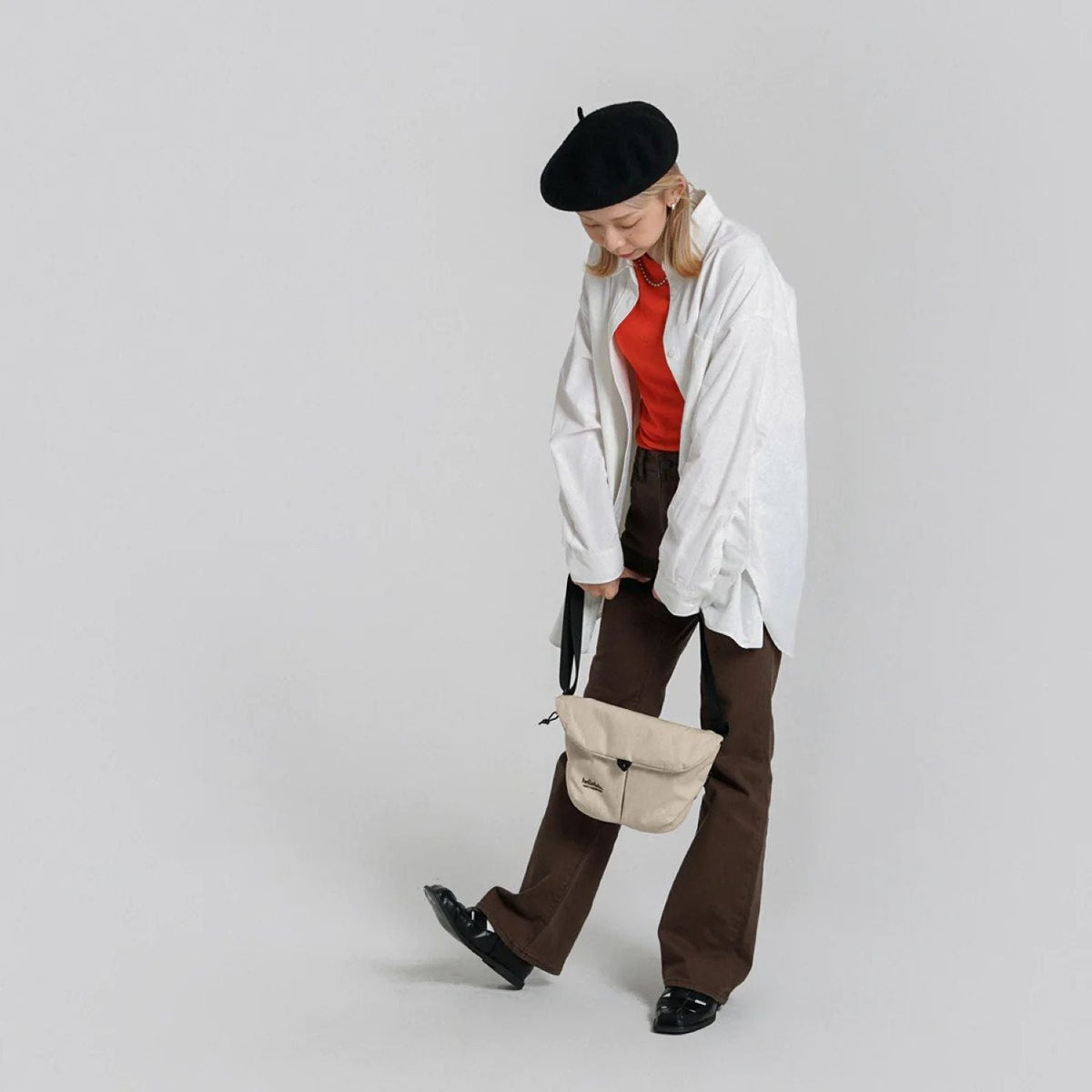 Hellolulu Mini Kasen Shoulder Bag Recycled (Milk)