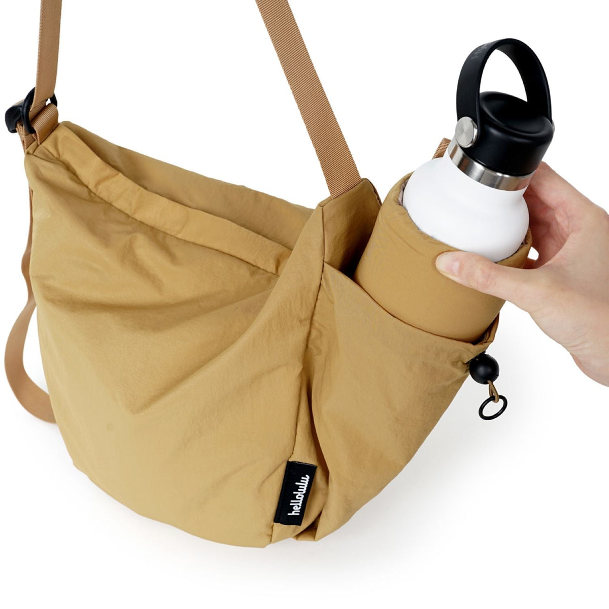 Hellolulu Rea Daily Duo Shoulder Bag S (Light Walnut)
