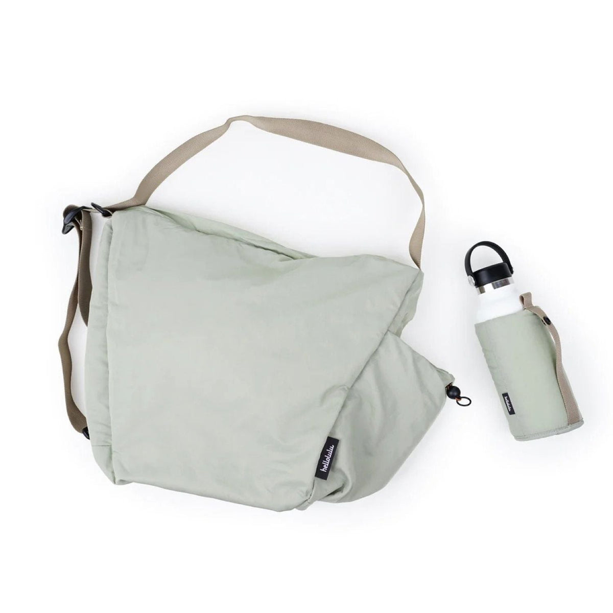 Hellolulu Reese Daily Duo Shoulder Bag (Creamy Green)