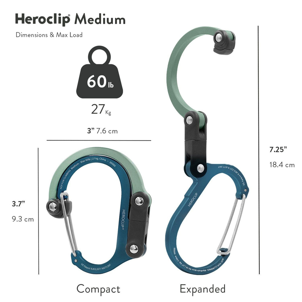 Heroclip Carabiner Medium - Mint Teal