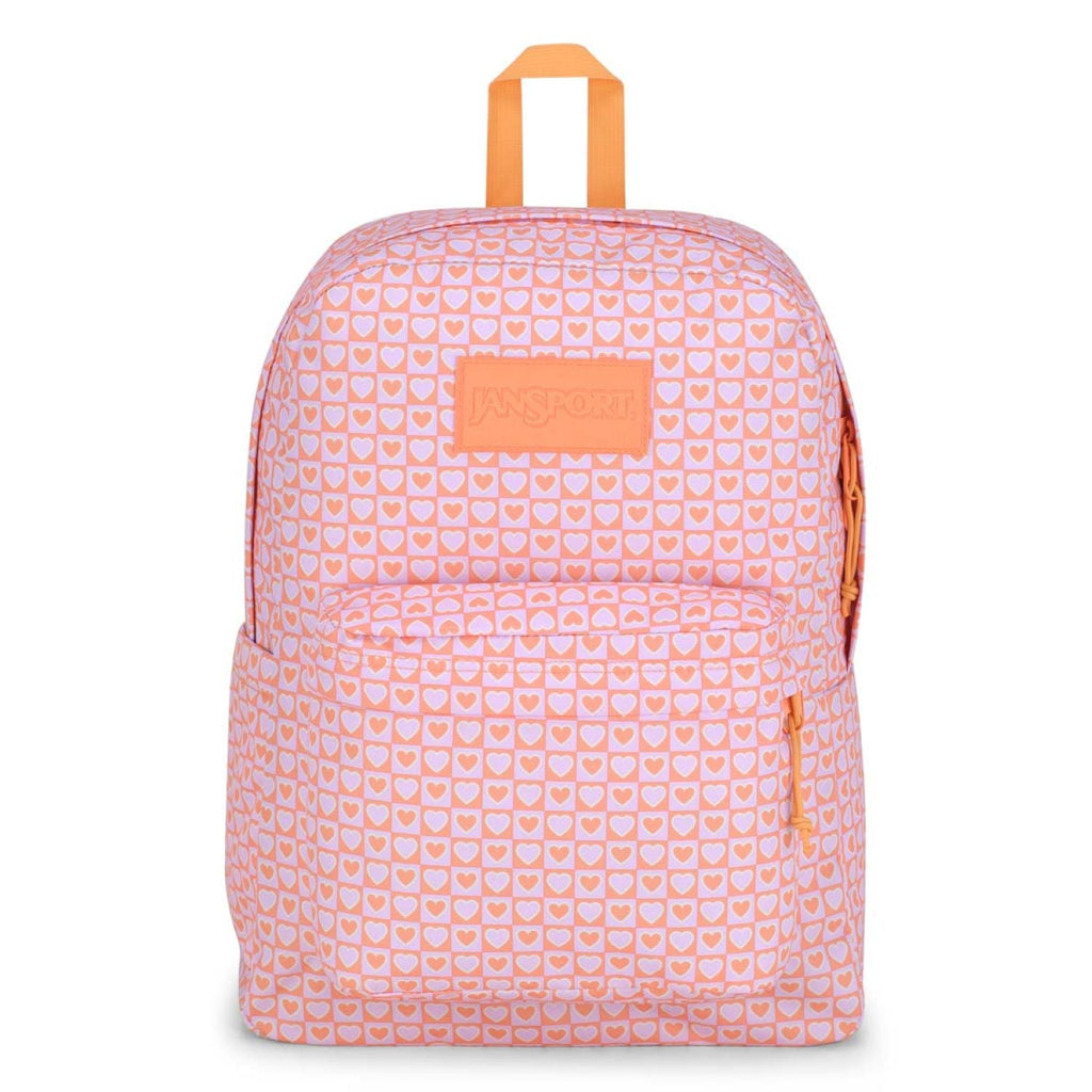 Jansport Superbreak Backpack - Hyped Hearts Pink