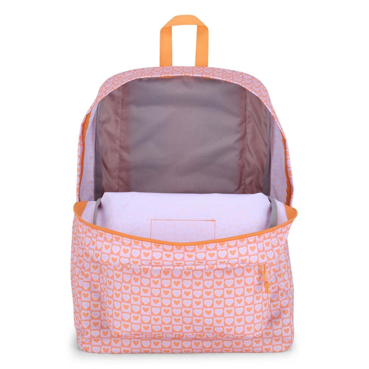 Jansport Superbreak Backpack - Hyped Hearts Pink