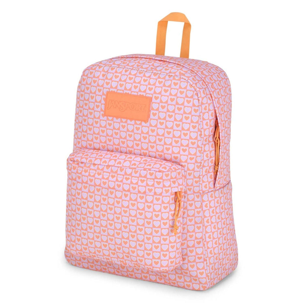 Jansport Superbreak Backpack - Hyped Hearts Pink