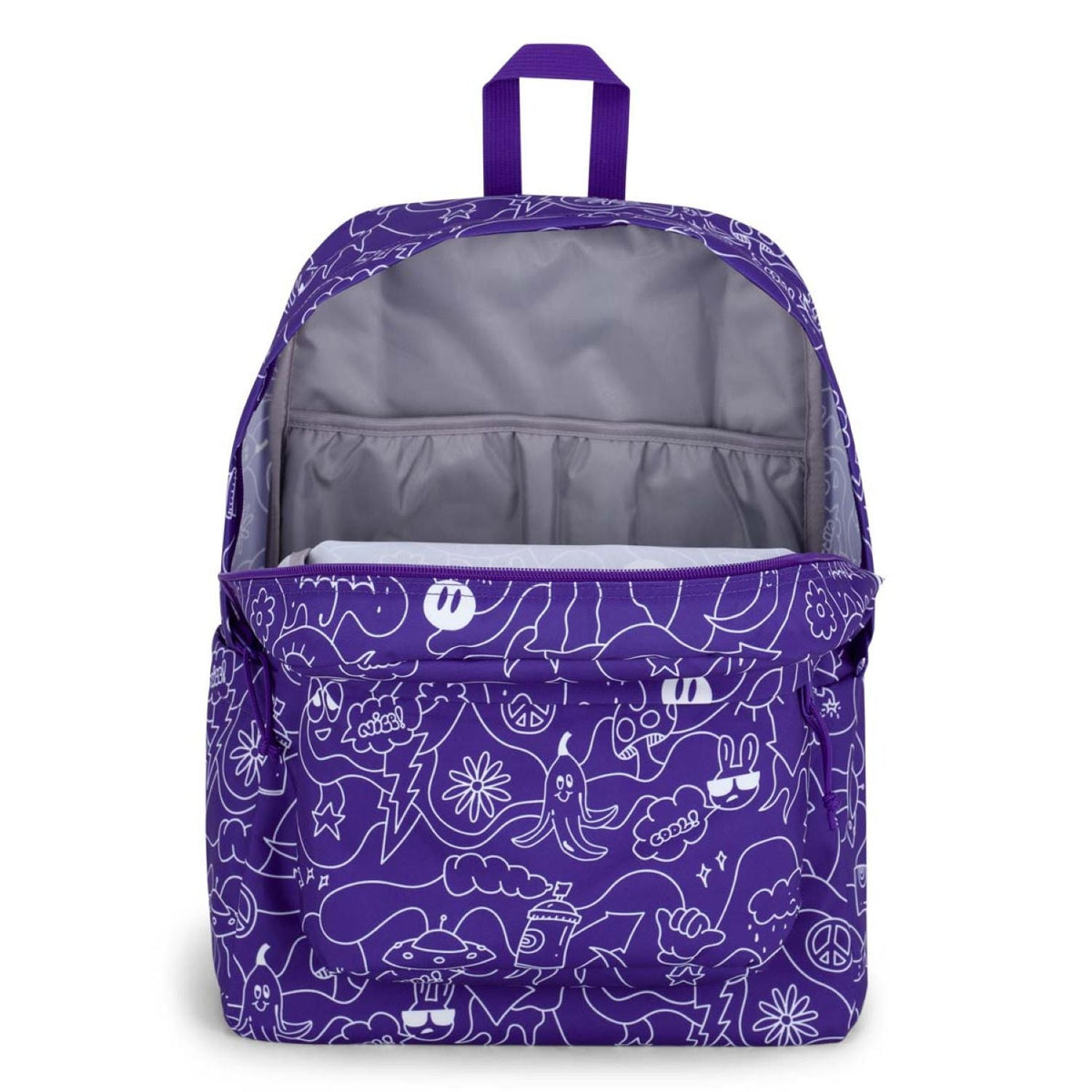 Jansport Superbreak Plus Backpack - Dub Doodle Purple