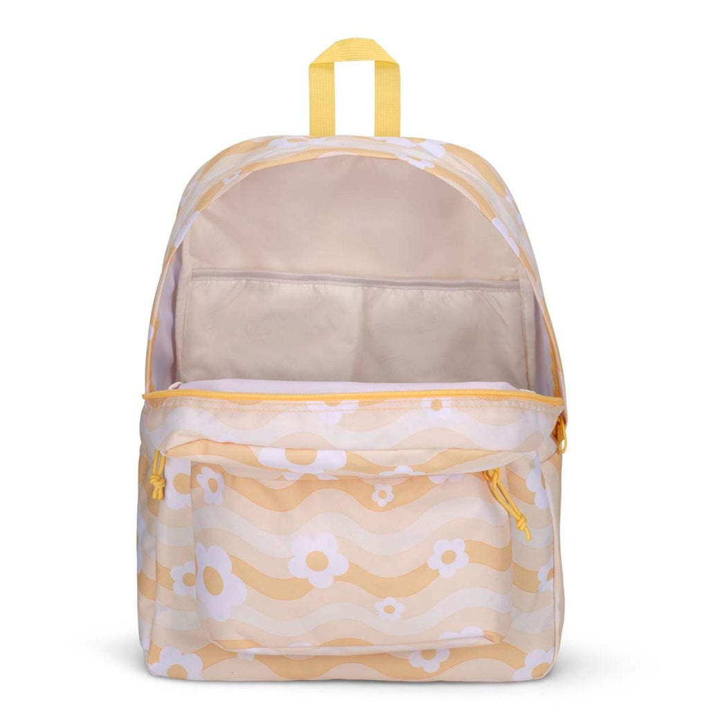 Jansport Superbreak Plus Backpack - Flower Power Yellow