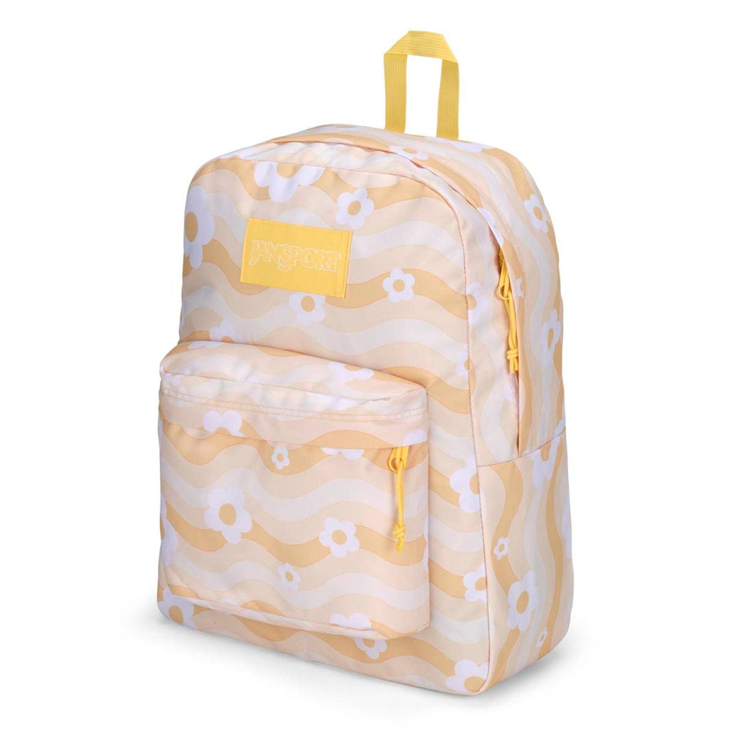Jansport Superbreak Plus Backpack - Flower Power Yellow
