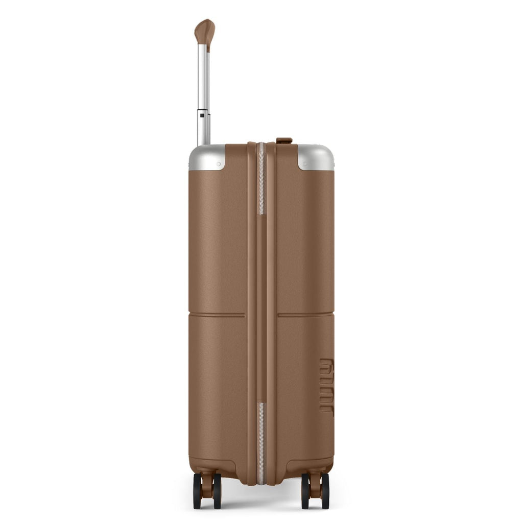 July Carry On Original Polycarbonate 21" Luggage With Power Bank & USB/USB-C Cable - Toffee