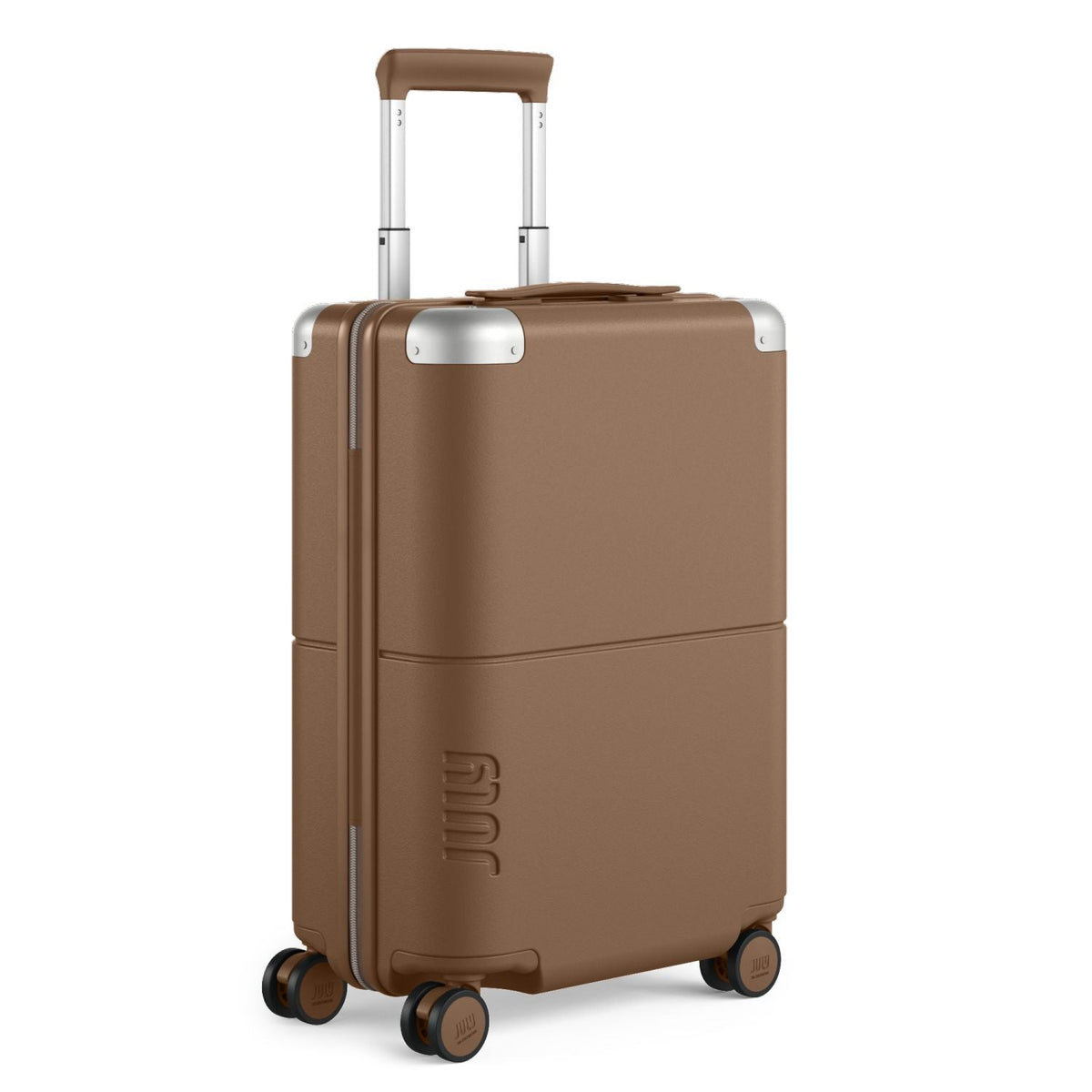 July Carry On Original Polycarbonate 21" Luggage With Power Bank & USB/USB-C Cable - Toffee