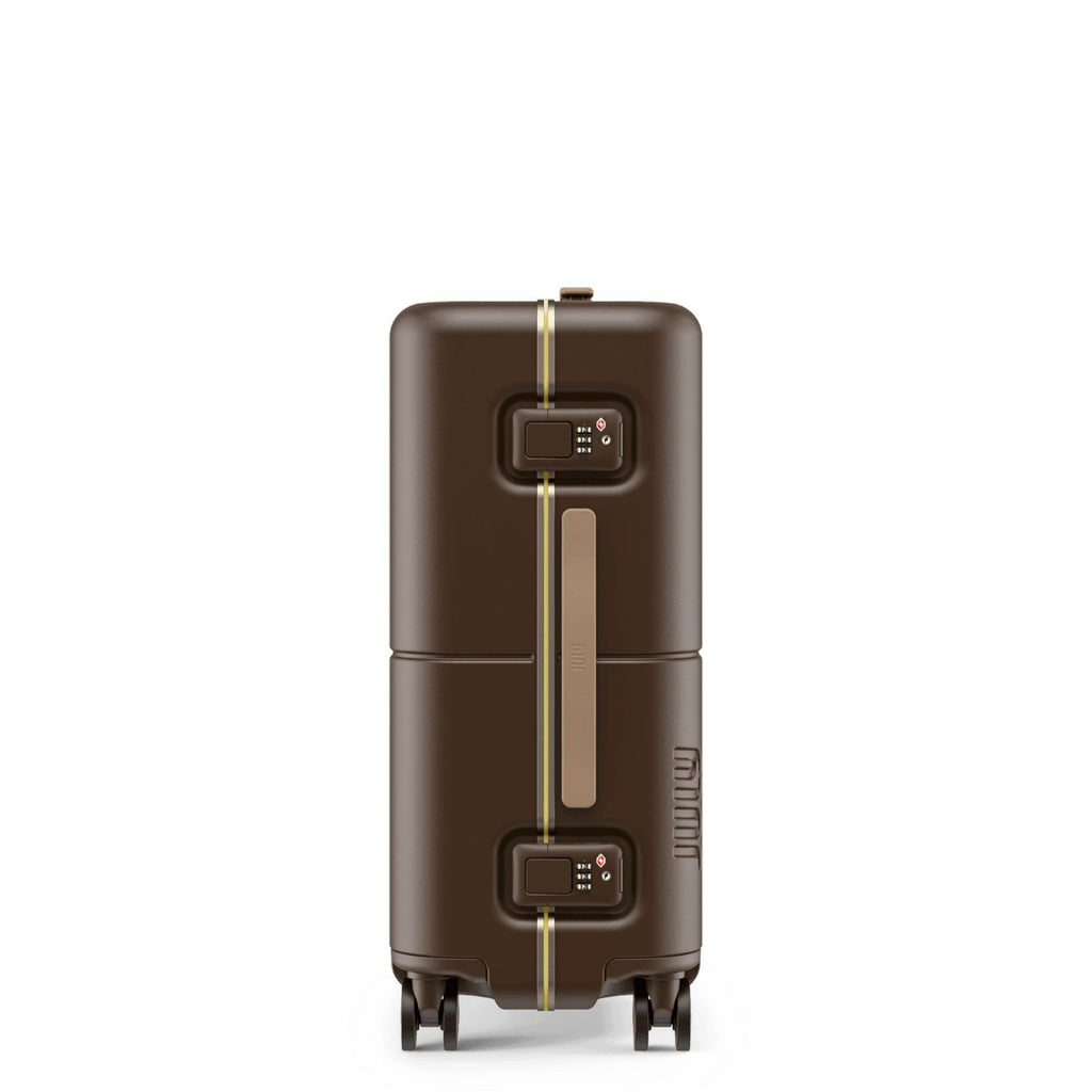 July Carry On Trunk Polycarbonate 21" Luggage With Fast Charge Usb-C Cable - Brown