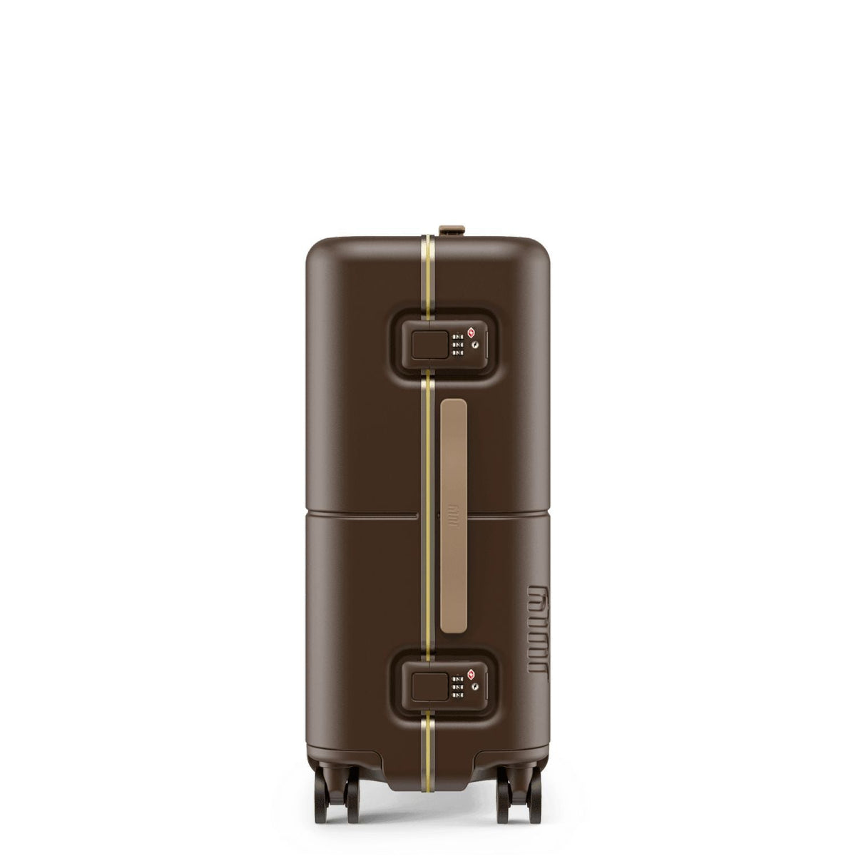 July Carry On Trunk Polycarbonate 21" Luggage With Fast Charge Usb-C Cable - Brown
