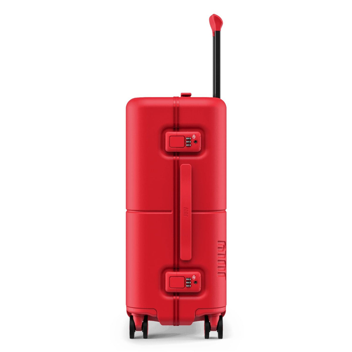 July Carry On Trunk Polycarbonate 21" Luggage With Fast Charge Usb-C Cable - Matte Red