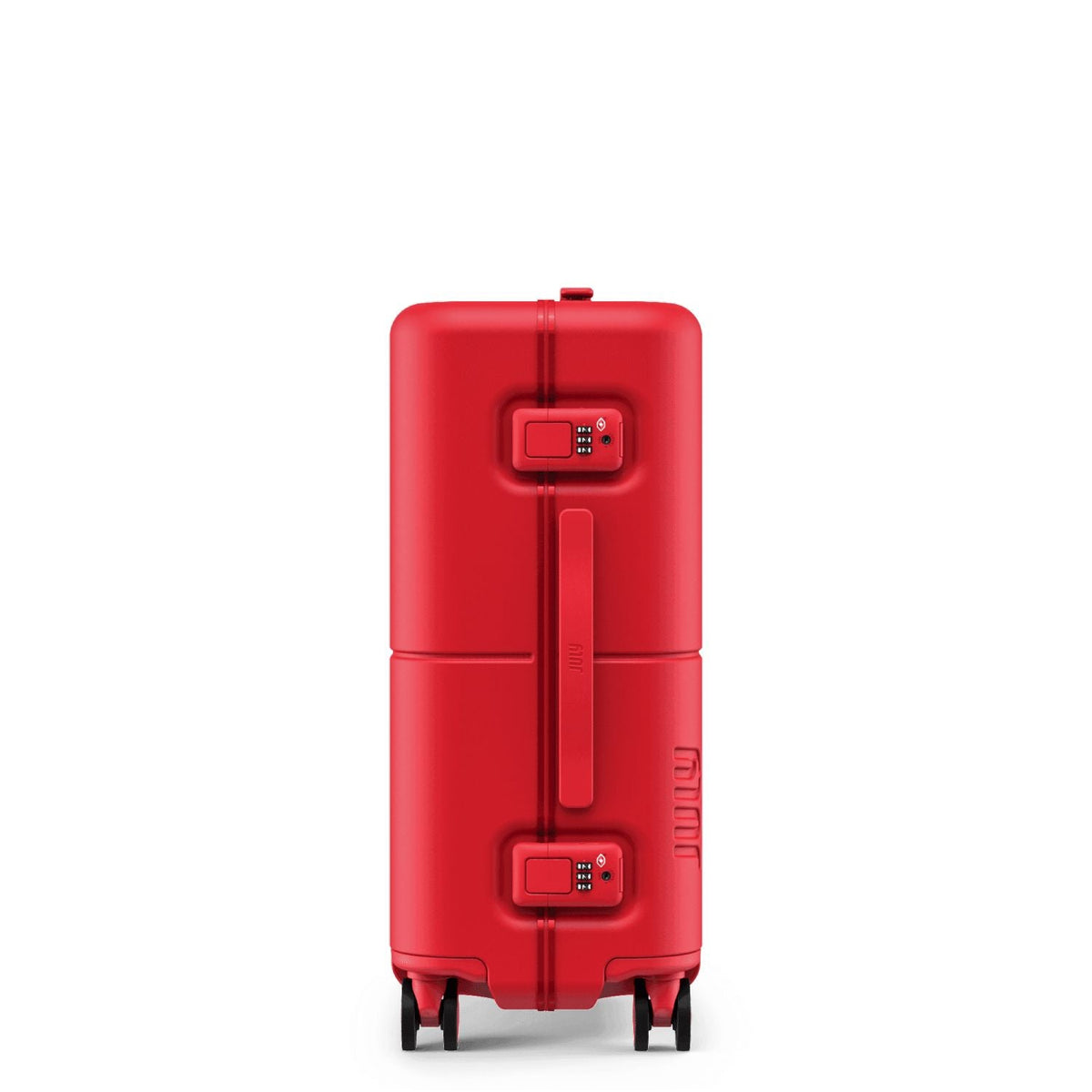 July Carry On Trunk Polycarbonate 21" Luggage With Fast Charge Usb-C Cable - Matte Red