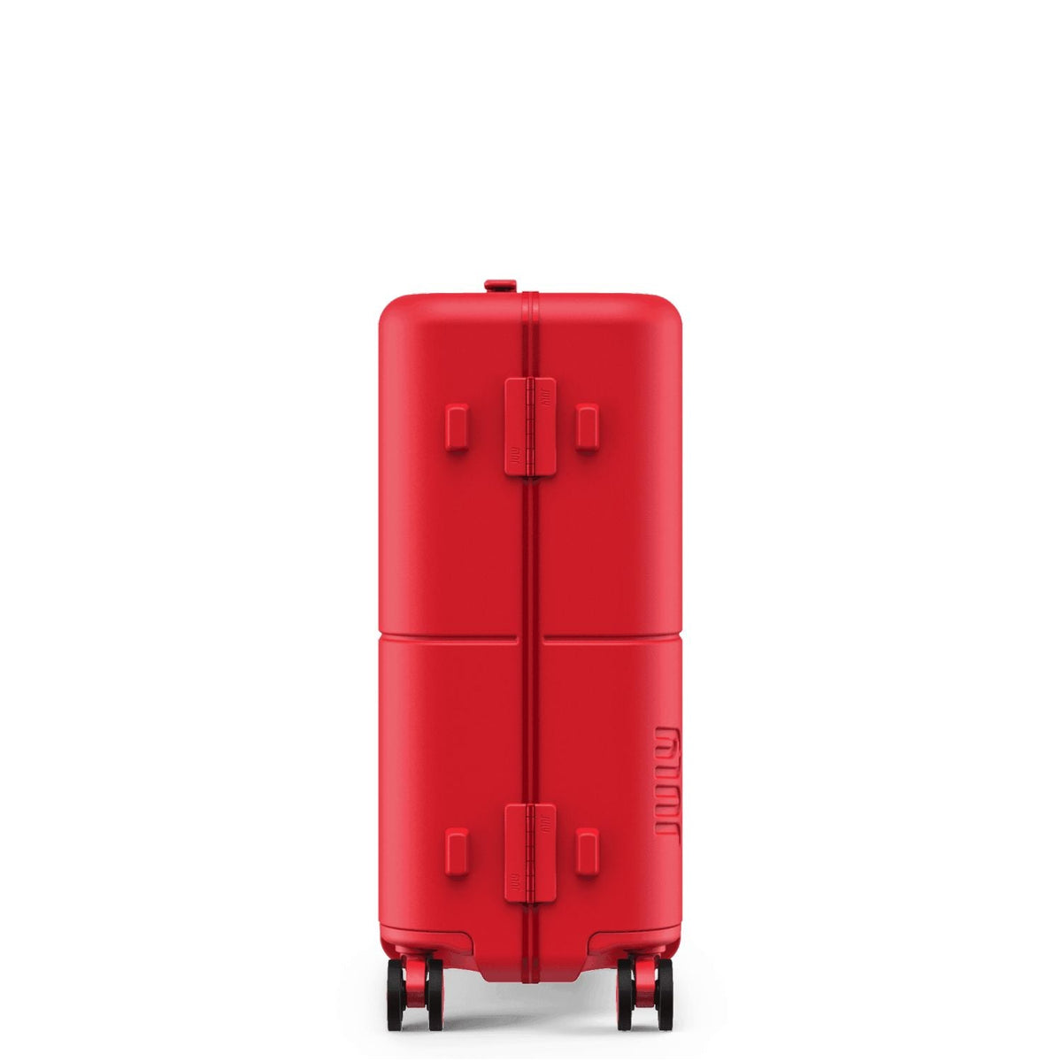 July Carry On Trunk Polycarbonate 21" Luggage With Fast Charge Usb-C Cable - Matte Red
