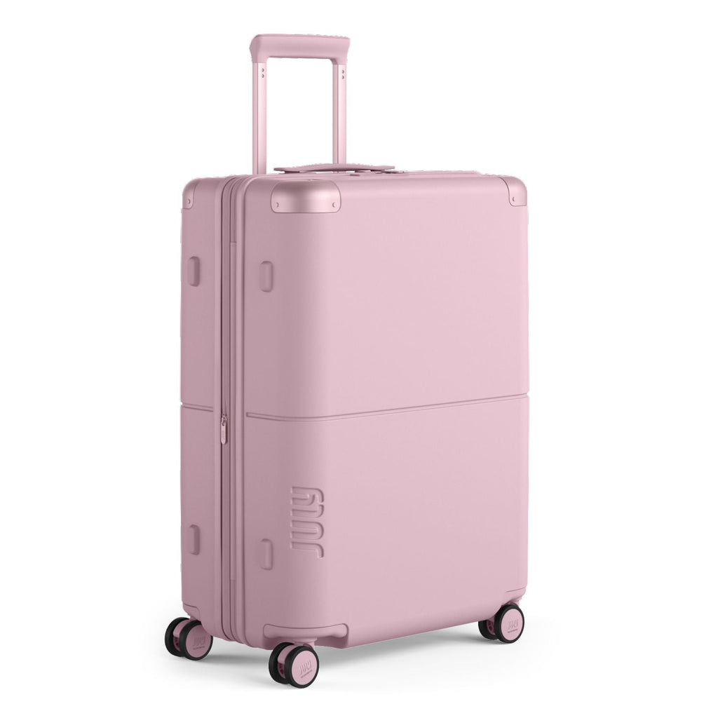 July Checked Expandable Polycarbonate 26" Luggage - Blush Pink