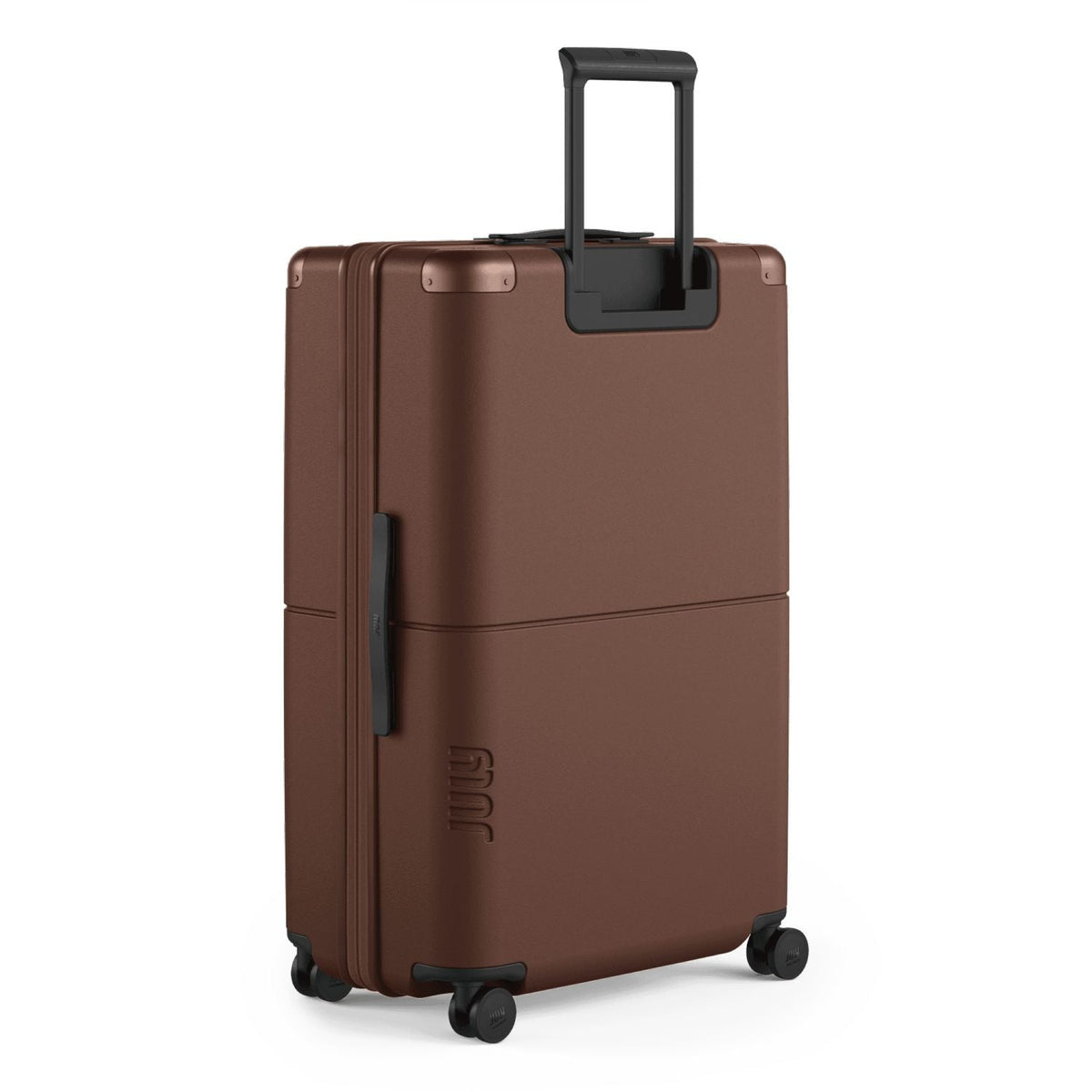 July Checked Plus Expandable Polycarbonate 28" Luggage - Dark Brown
