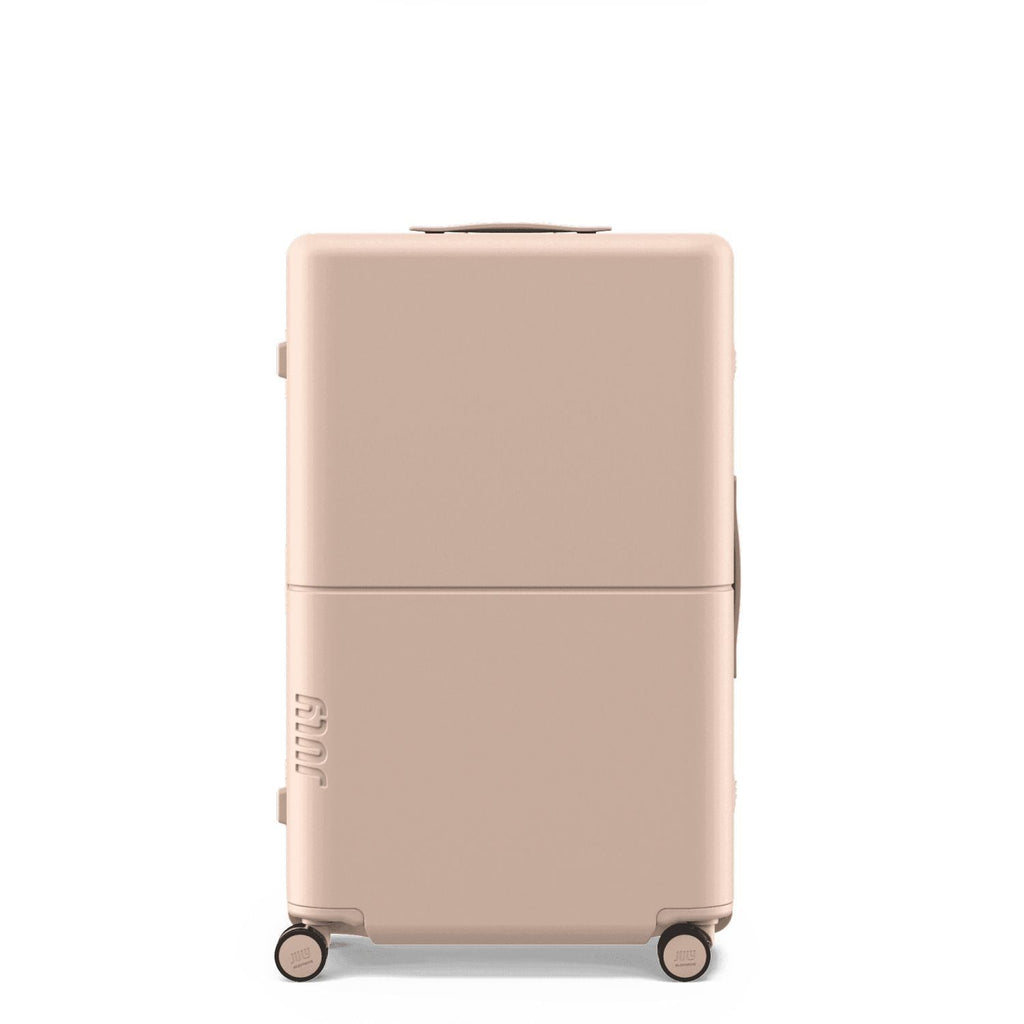 July Checked Plus Trunk Polycarbonate Frame 30" Luggage - Matte Light Sand
